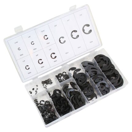 Nacomo 300-Piece E-Clip Assortment Set – Retaining Rings Kit